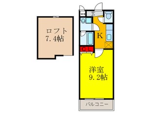 バンブ－イン１番館の物件間取画像